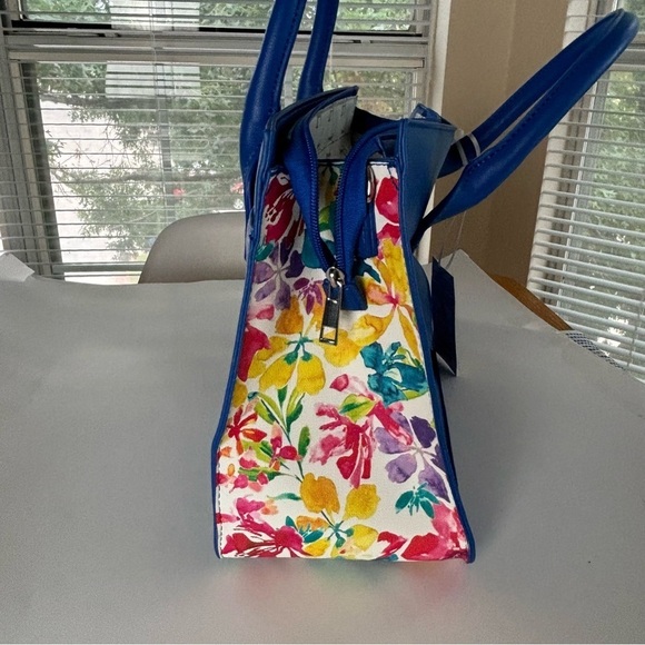 NWT Huser Blue Floral Bag, crossbody - Picture 4 of 7